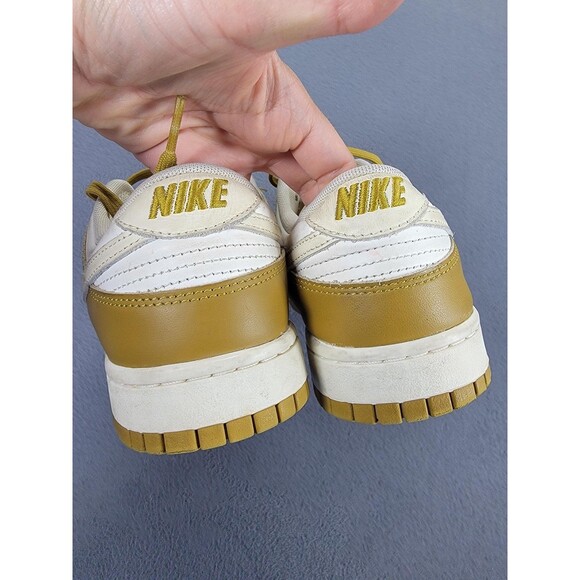 Nike Dunk Low Retro Shoes Mens Size 9.5 Yellow‎ White FZ4042-716 University Gold main image 11
